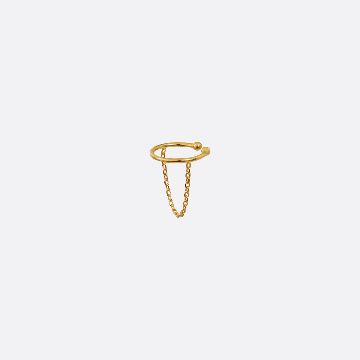 Bague d'oreille dorée - chaine, CAROLINE NAJMAN