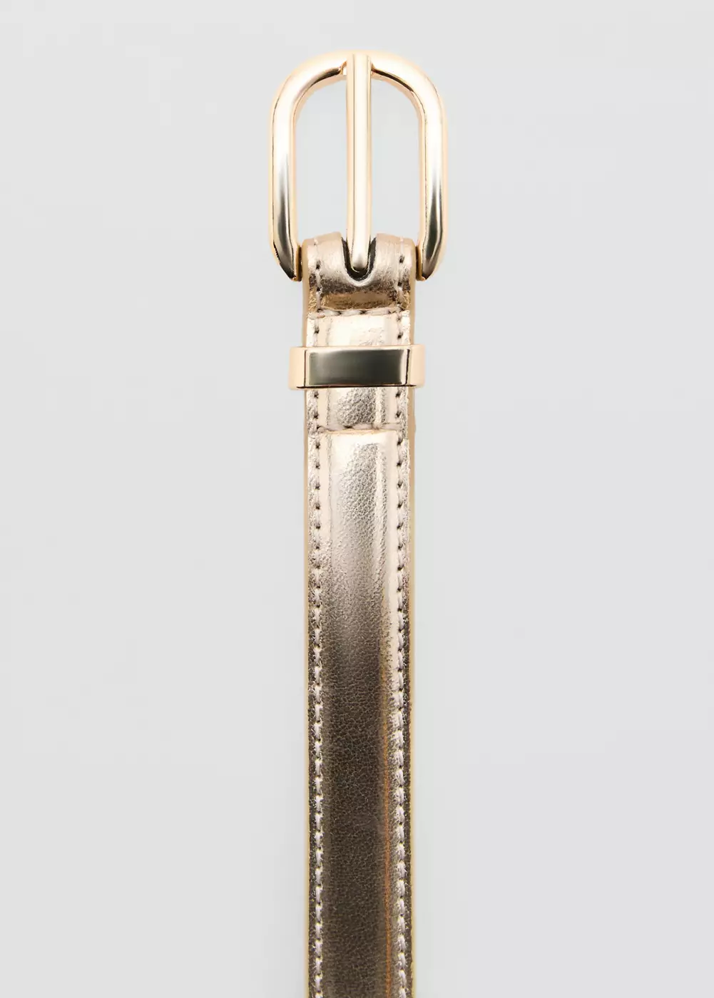 Ceinture métallisée à boucle, MANGO