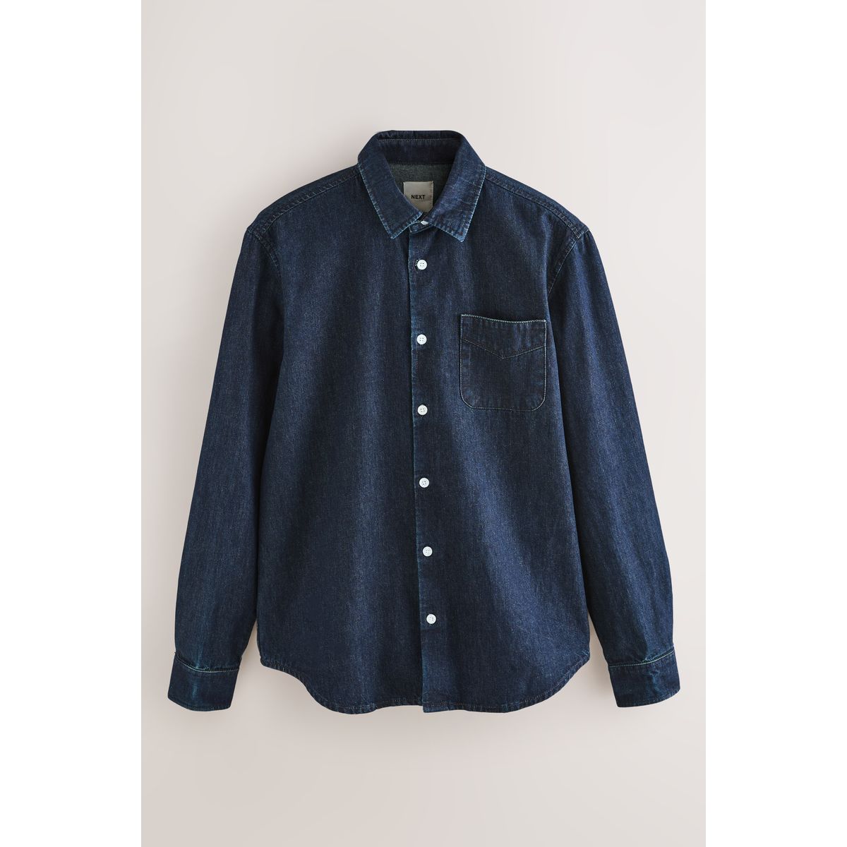 Chemise en jean manches longues 100 % coton, NEXT