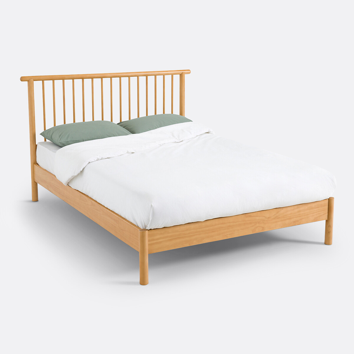 Bed in massief grenen met lattenbodem, Mora