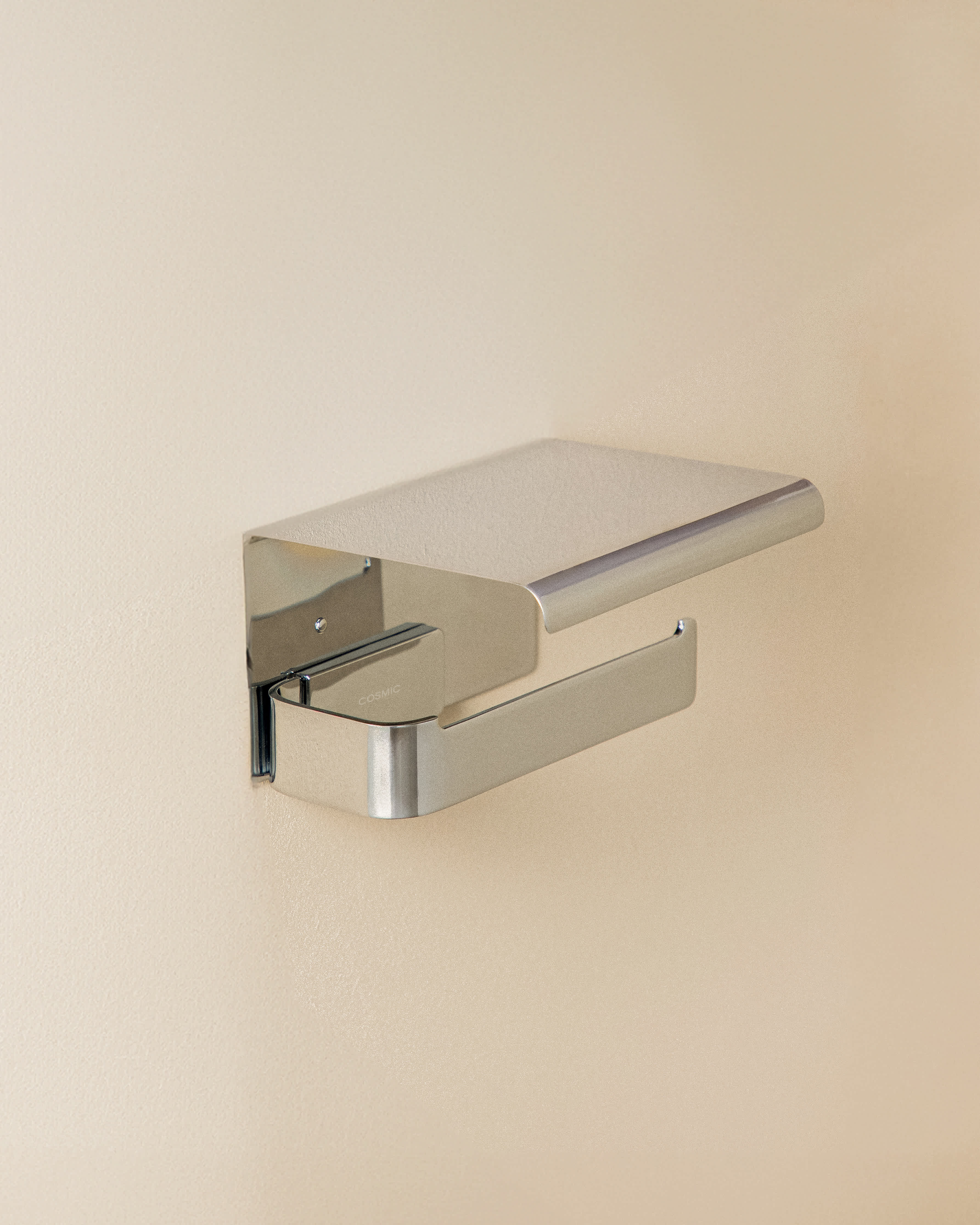 Porte Papier Toilette Avec Couvercle avec vis ou adhésif LINE, COSMIC