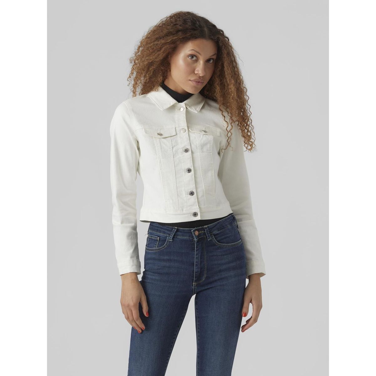 Veste courte blanche online femme