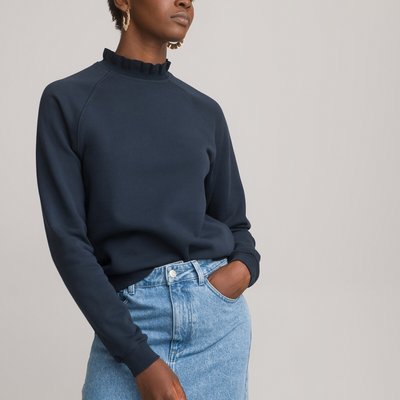 Sweater, kraag in tricot LA REDOUTE COLLECTIONS