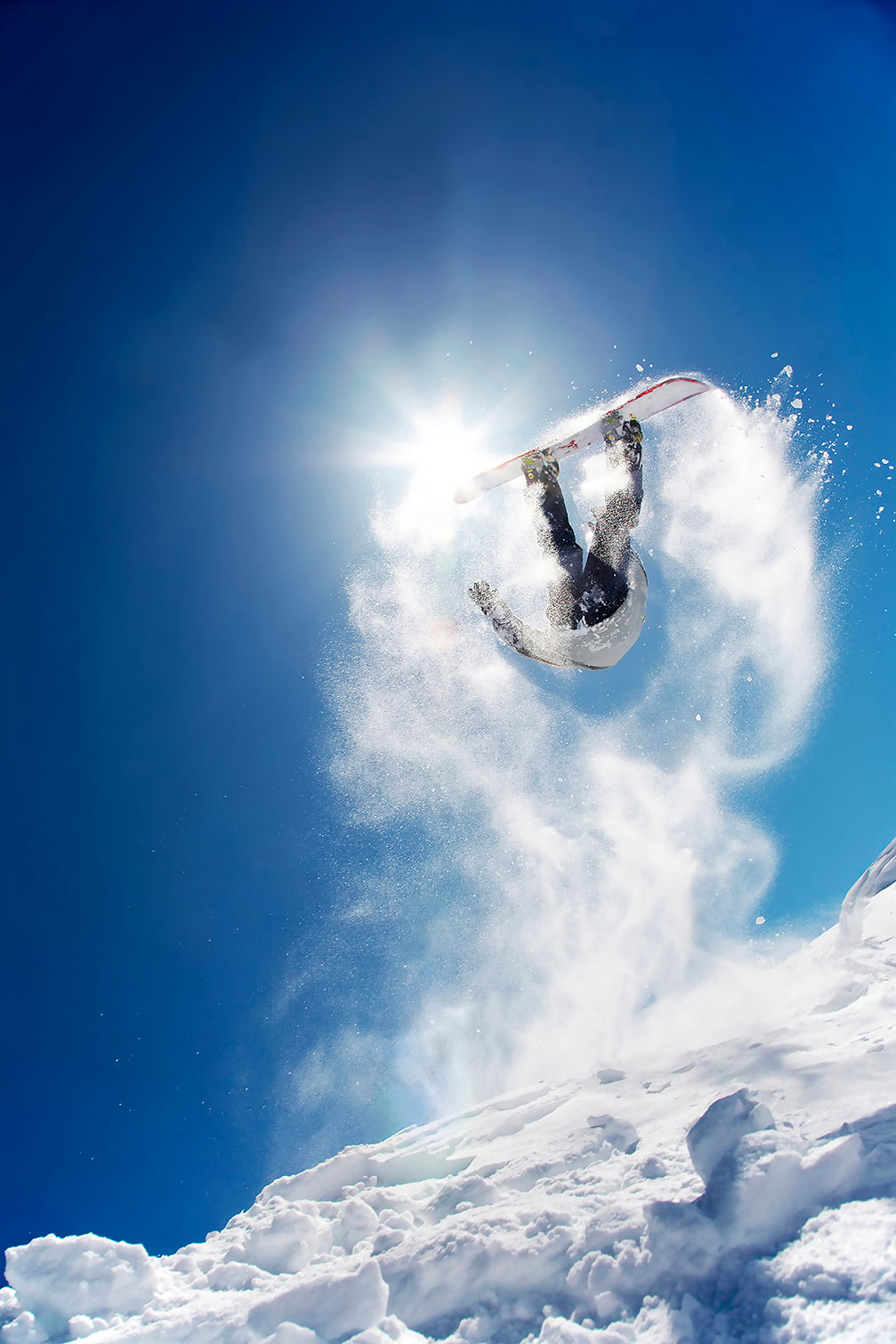 Tableau snowboarder montagne, HEXOA