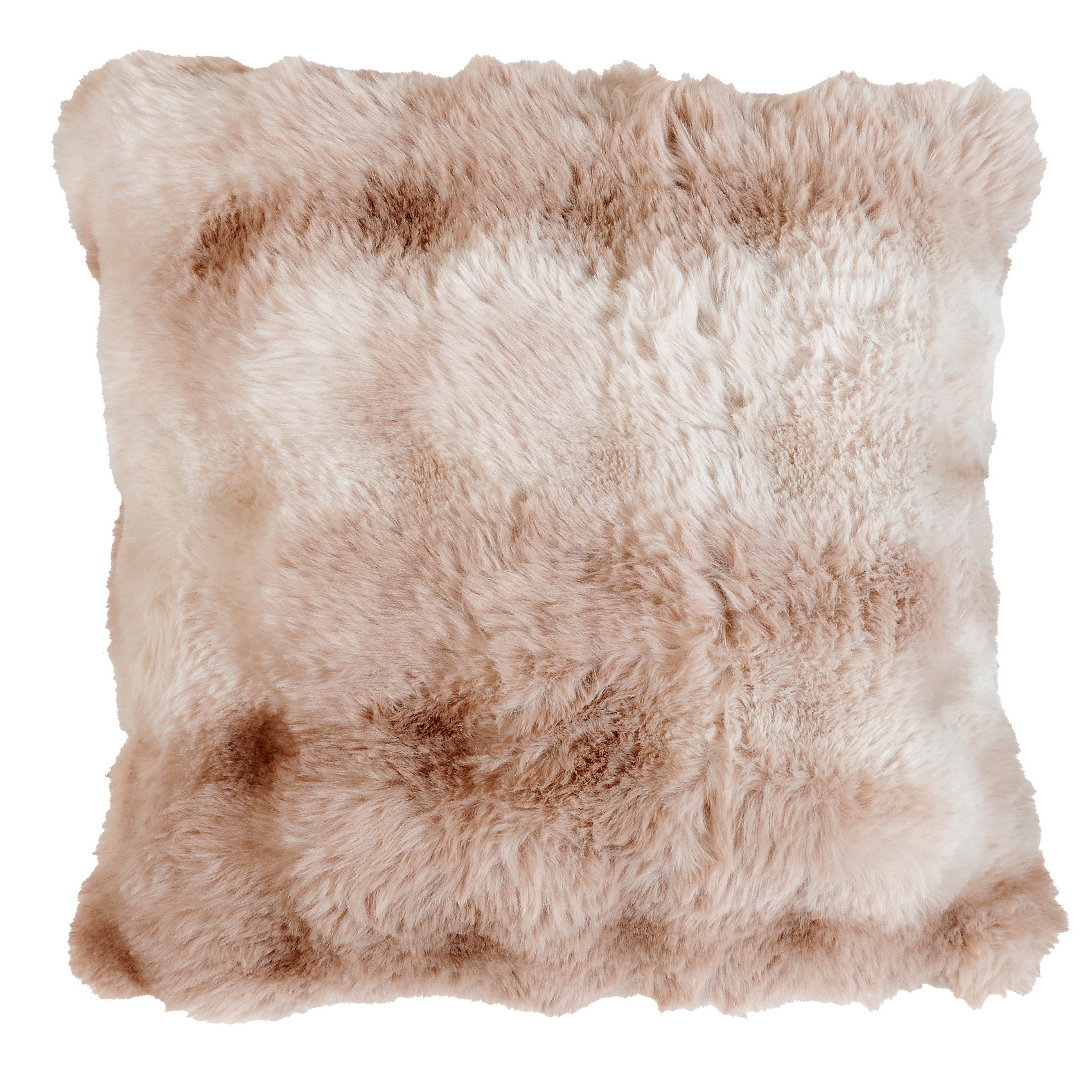 Coussin Imitation Fourrure Doux Aspect Ombré, LINDER