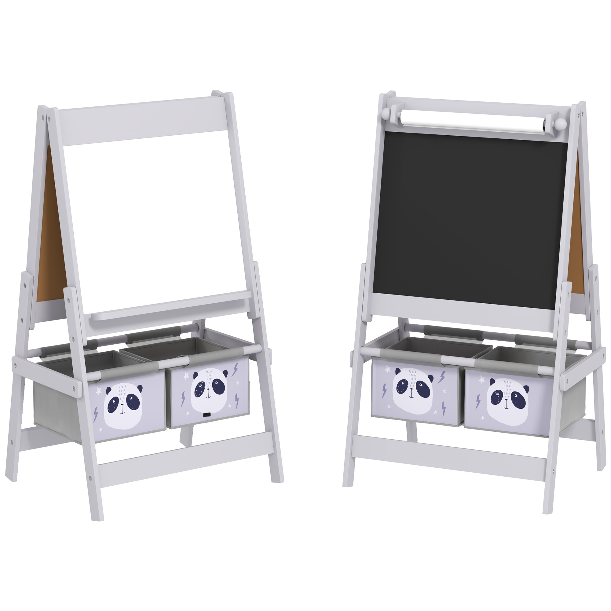 Chevalet pour enfants Bois Gris, AIYAPLAY