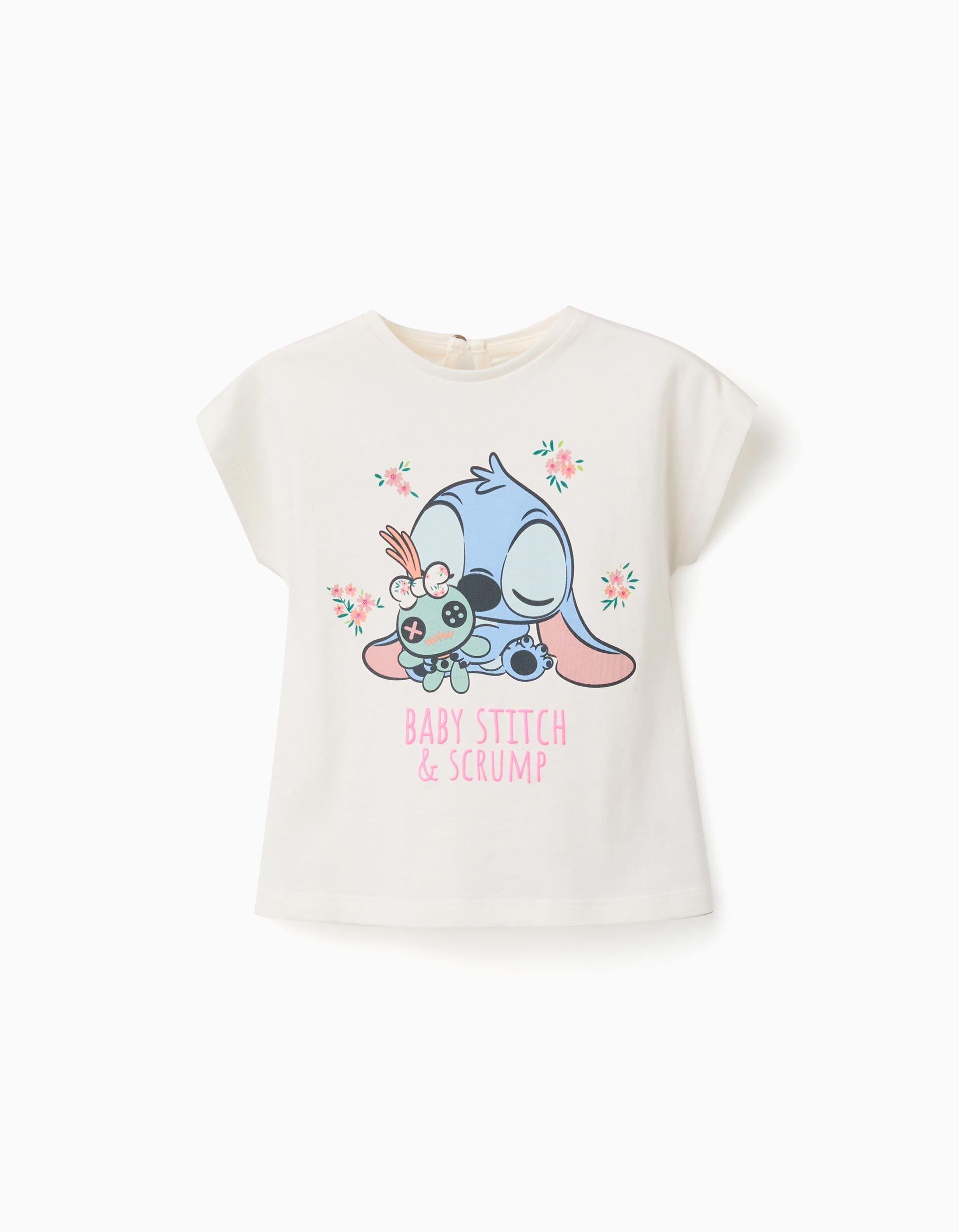 T-shirt en coton avec imprimé Baby Stitch, ZIPPY