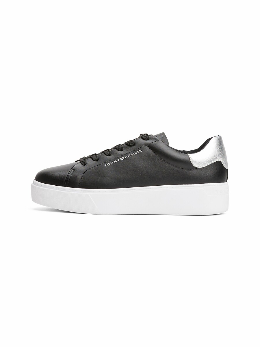 Tommy Hilfiger Zapatillas con plataforma de piel Court — photo 3