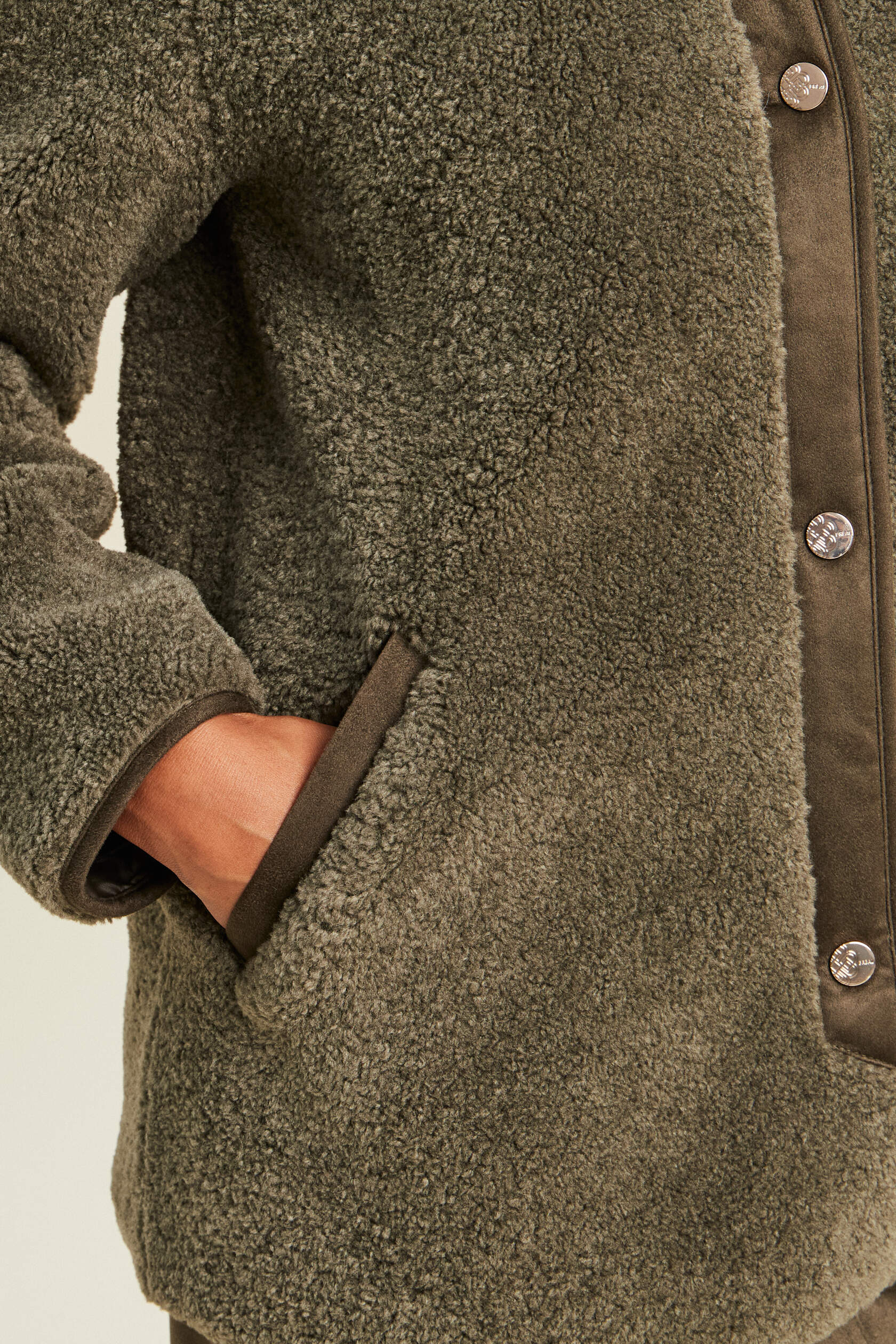 Manteau bouclette doublé manches longues, BREAL