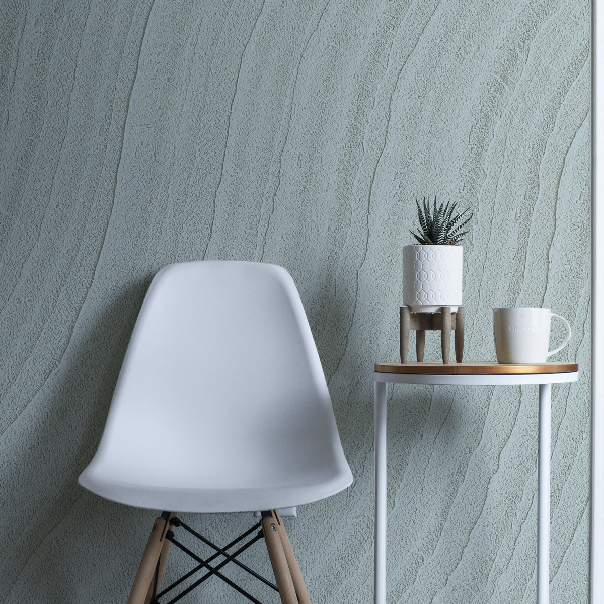 Papier peint panoramique Japandi, Vert clair 525 x 250cm, ACTE DECO