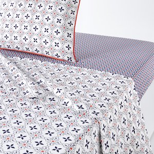 Zehia Tiled 100% Cotton Flat Sheet LA REDOUTE INTERIEURS image