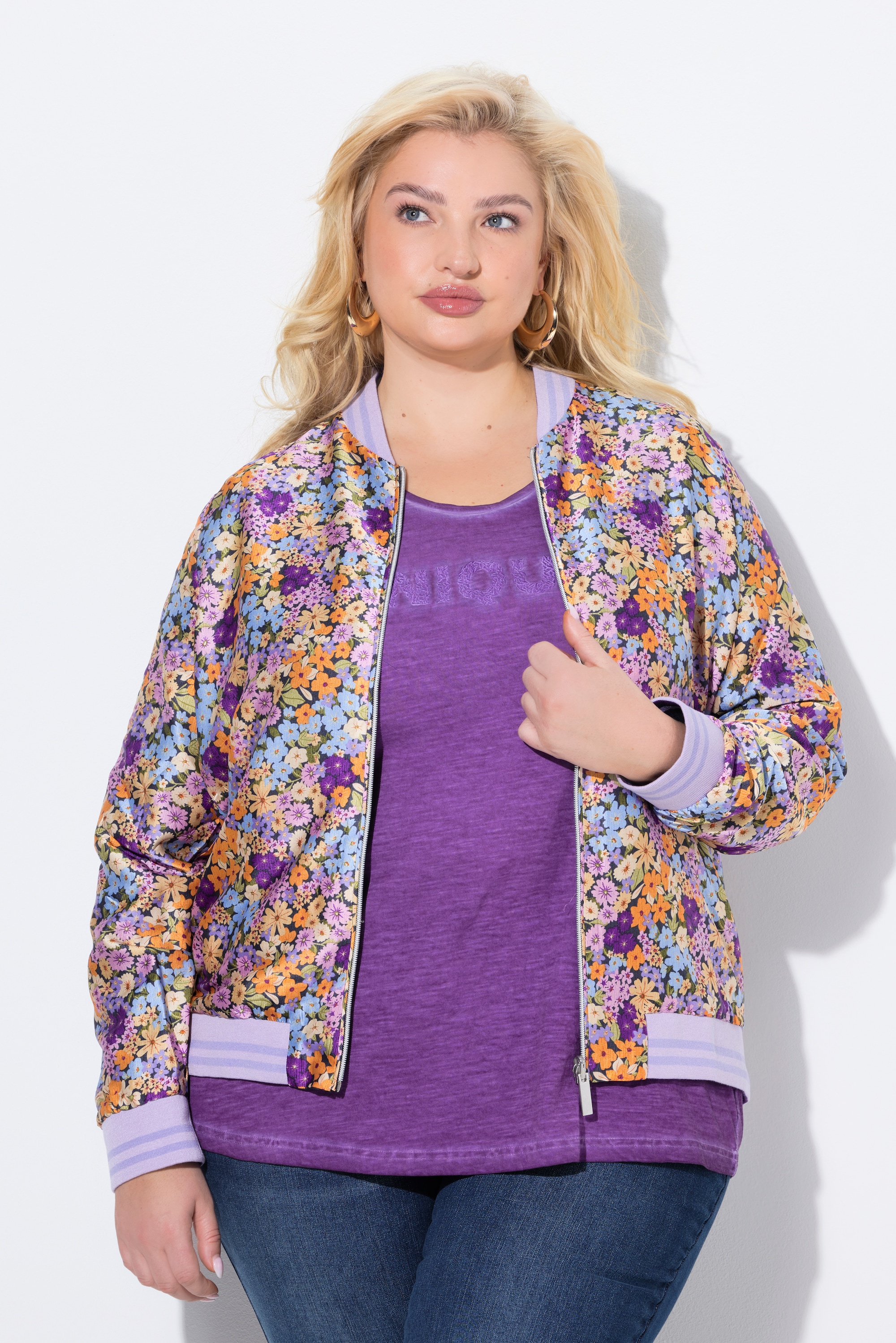 Blouson réversible, uni/à fleurs, ULLA POPKEN