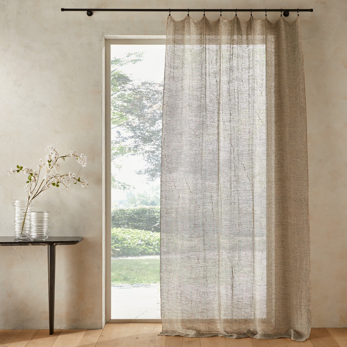 Amandini Pure Linen Net-Effect Curtain