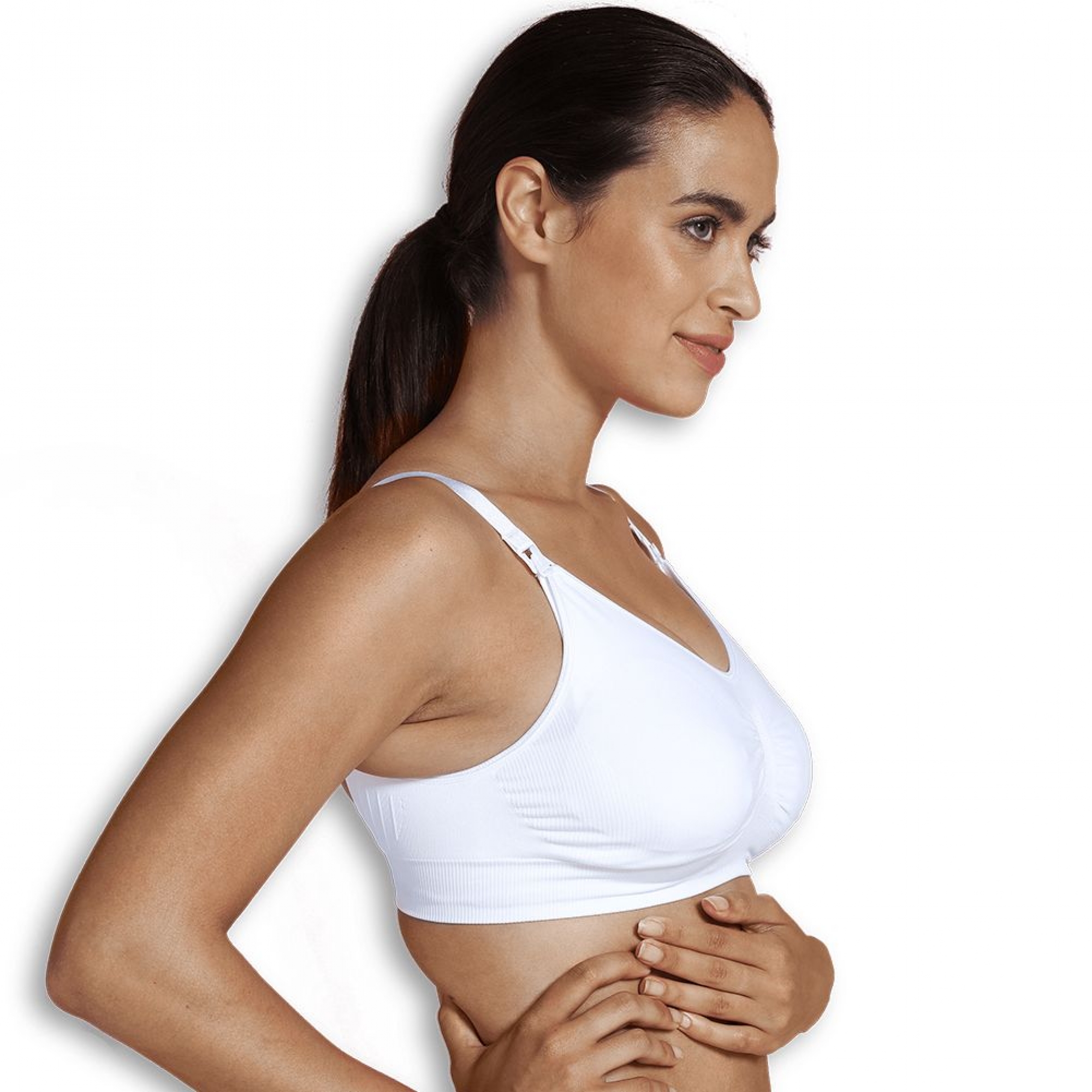 Soutien gorge allaitement rembourré blanc taille S, CARRIWELL