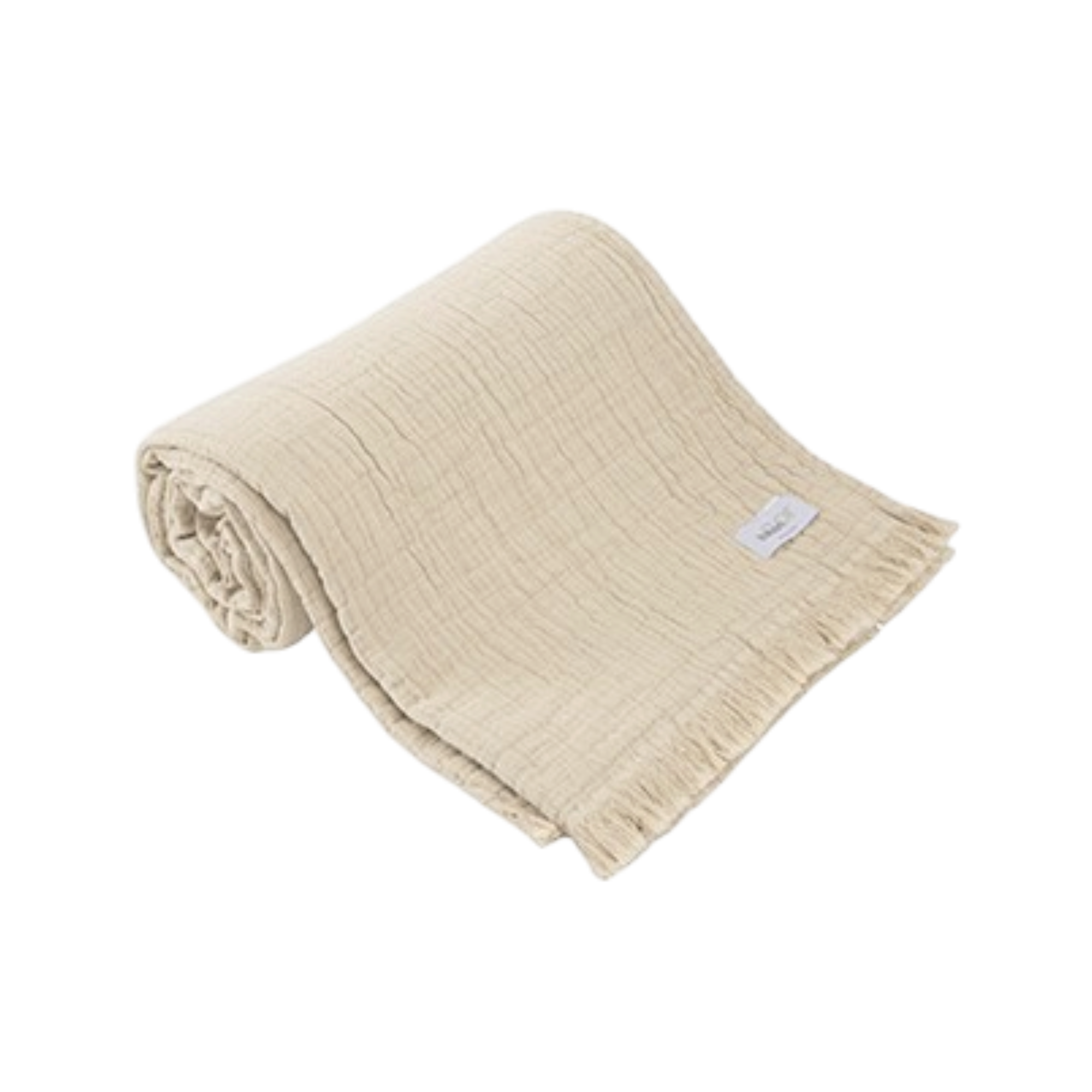Plaid Gaze de coton BREHAT, TOISON D OR