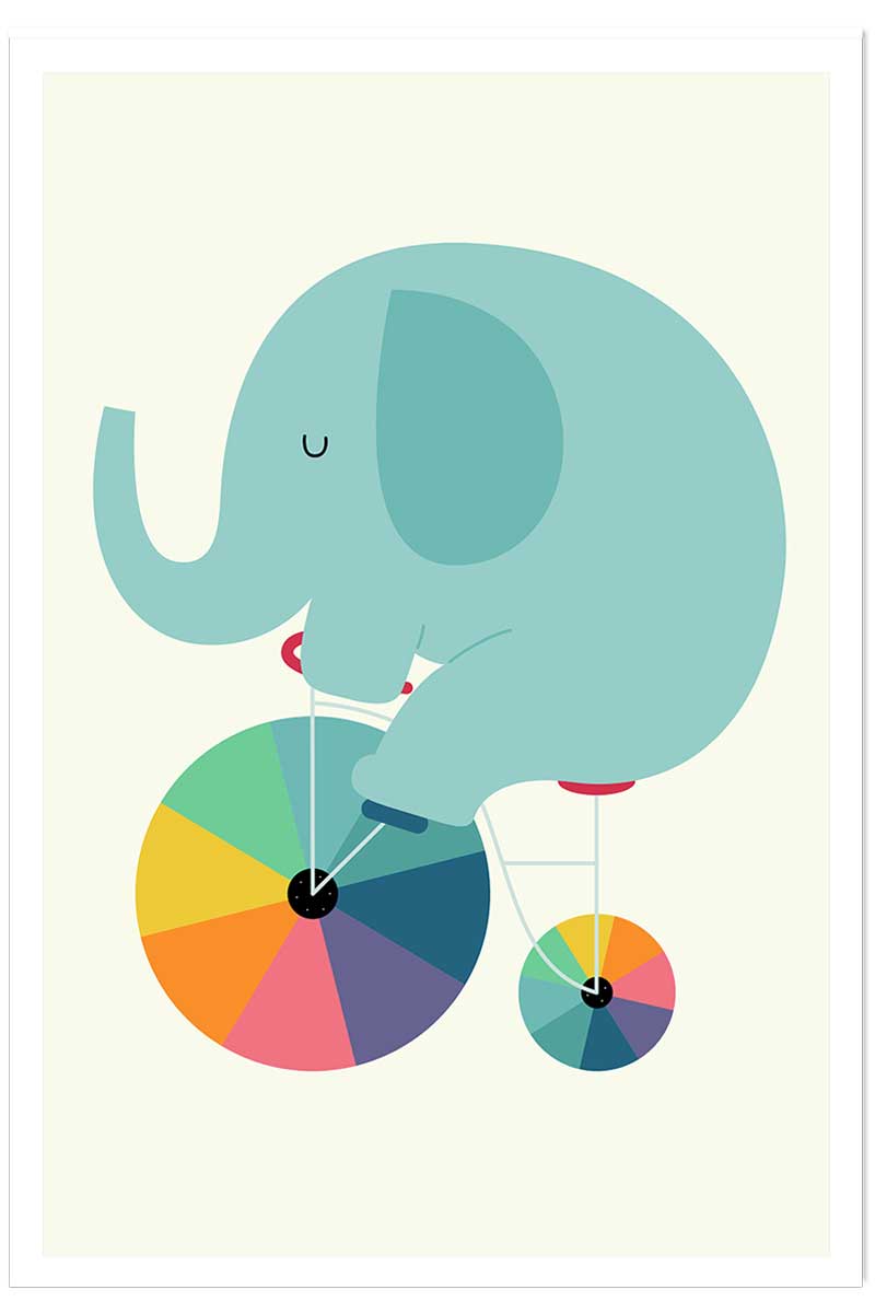 Affiche elefant circle, HEXOA
