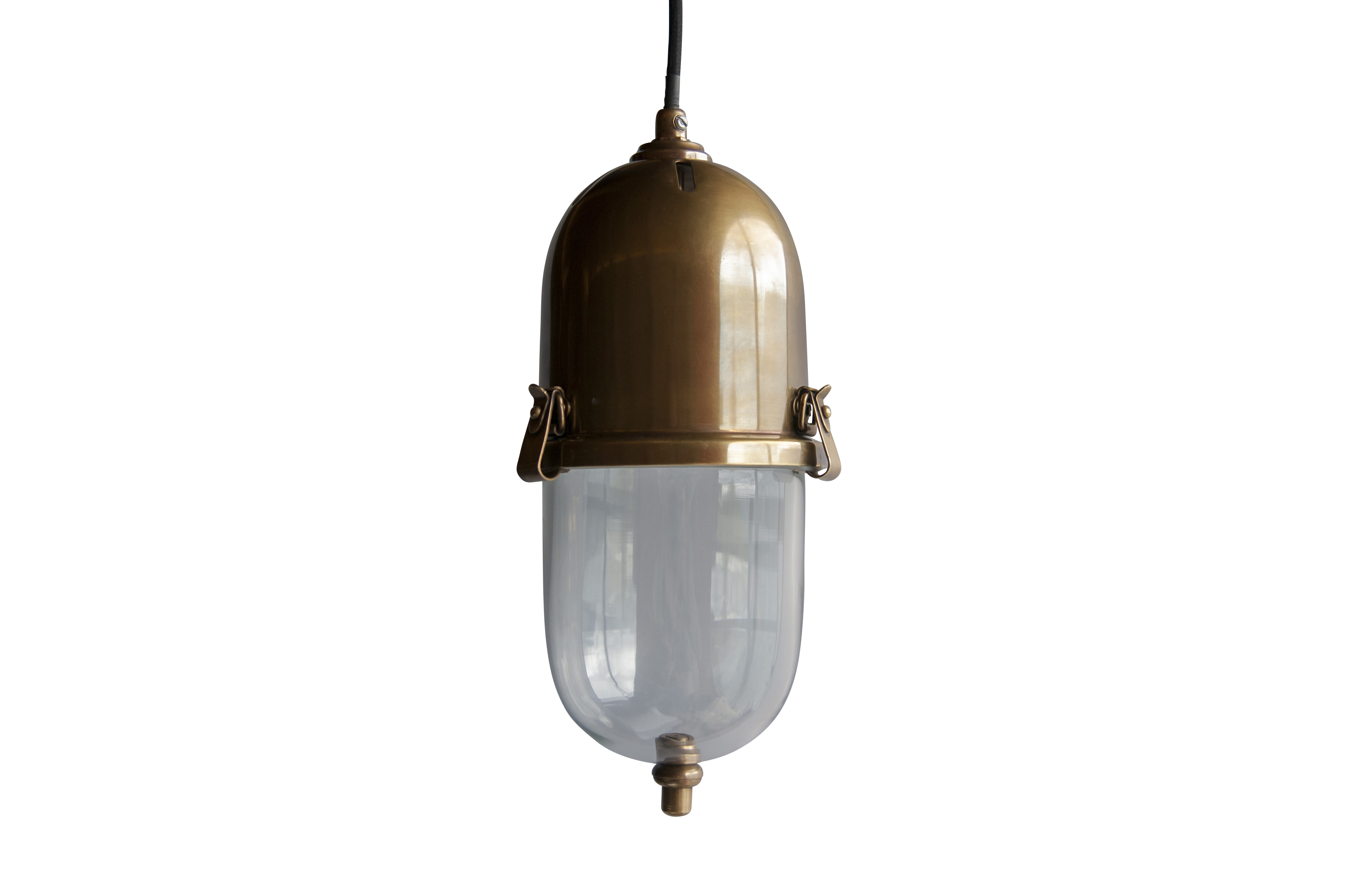 Lampe suspendue en laiton KAPSULA, PRODUIT INTERIEUR BRUT