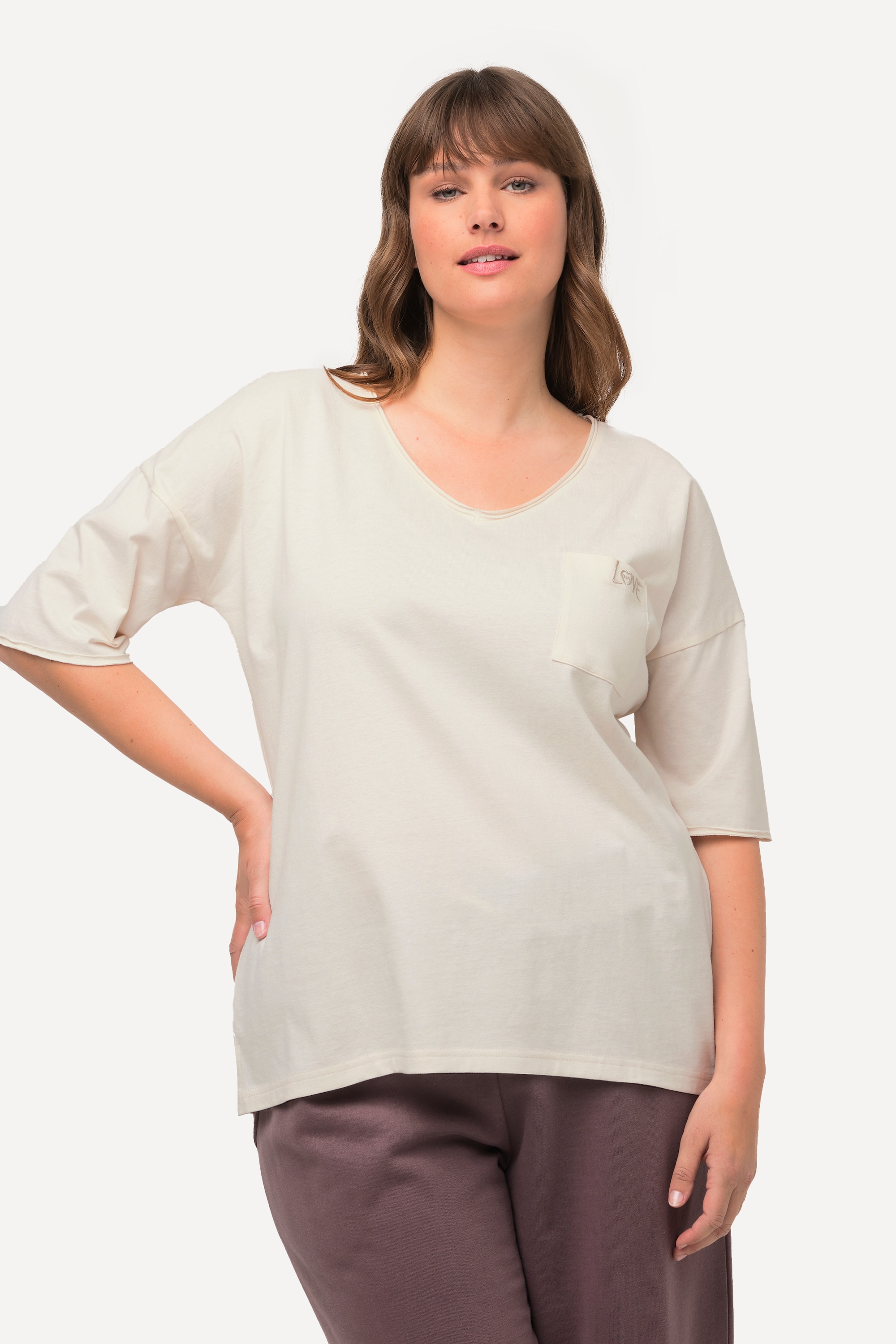 T-shirt d'intérieur oversize à col rond et, ULLA POPKEN