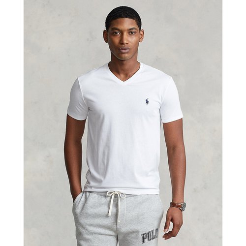 Cotton jersey t-shirt with v-neck Polo Ralph Lauren | La Redoute