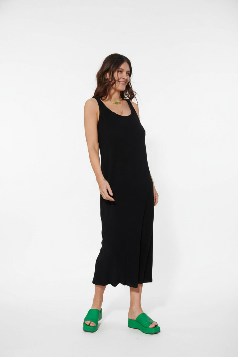 Robe longue éponge coton uni, WE ARE JOLIES