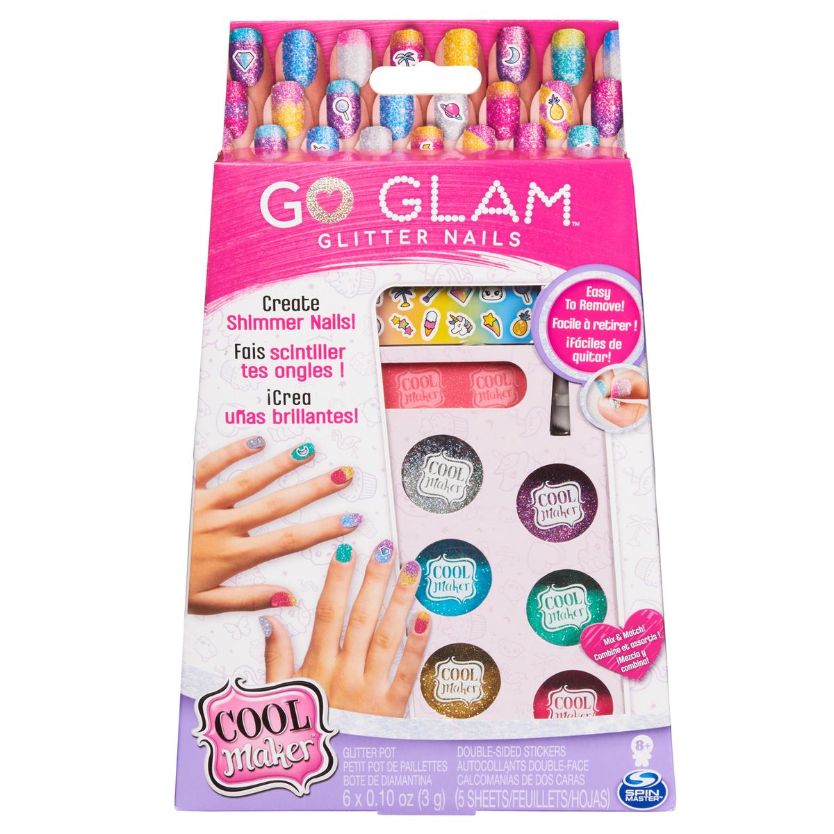 Cool maker - go glam nail surprise (assort) (barquette) Spin Master