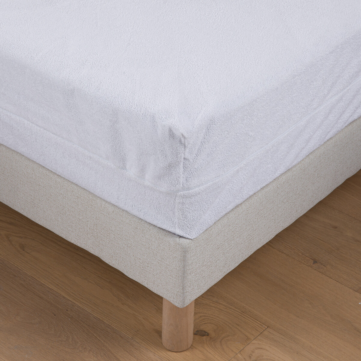 Housse de protection intégrale pour matelas coton blanc 120x190