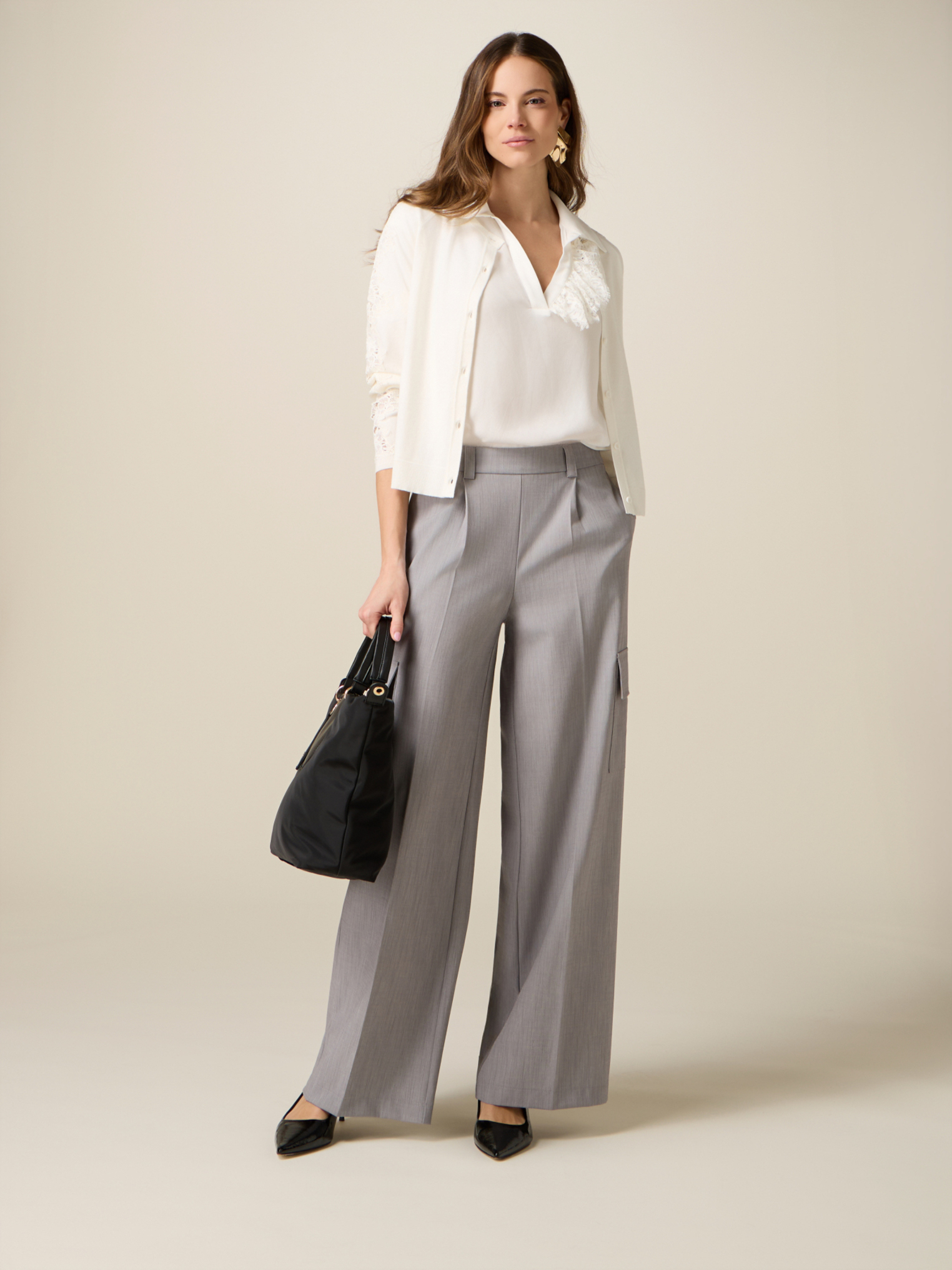Pantalon cargo palazzo, OLTRE