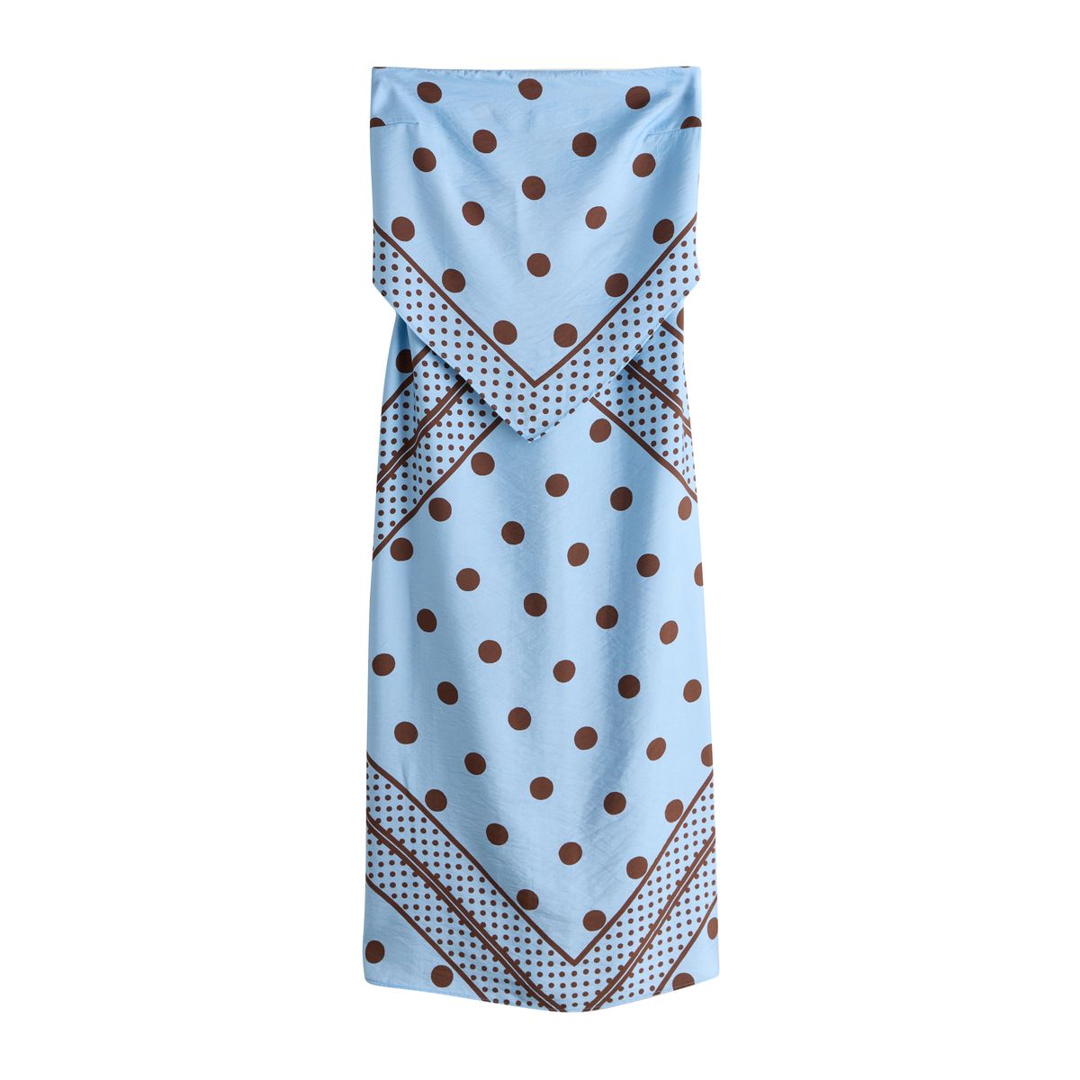 Robe midi bandeau avec détail foulard, NEXT