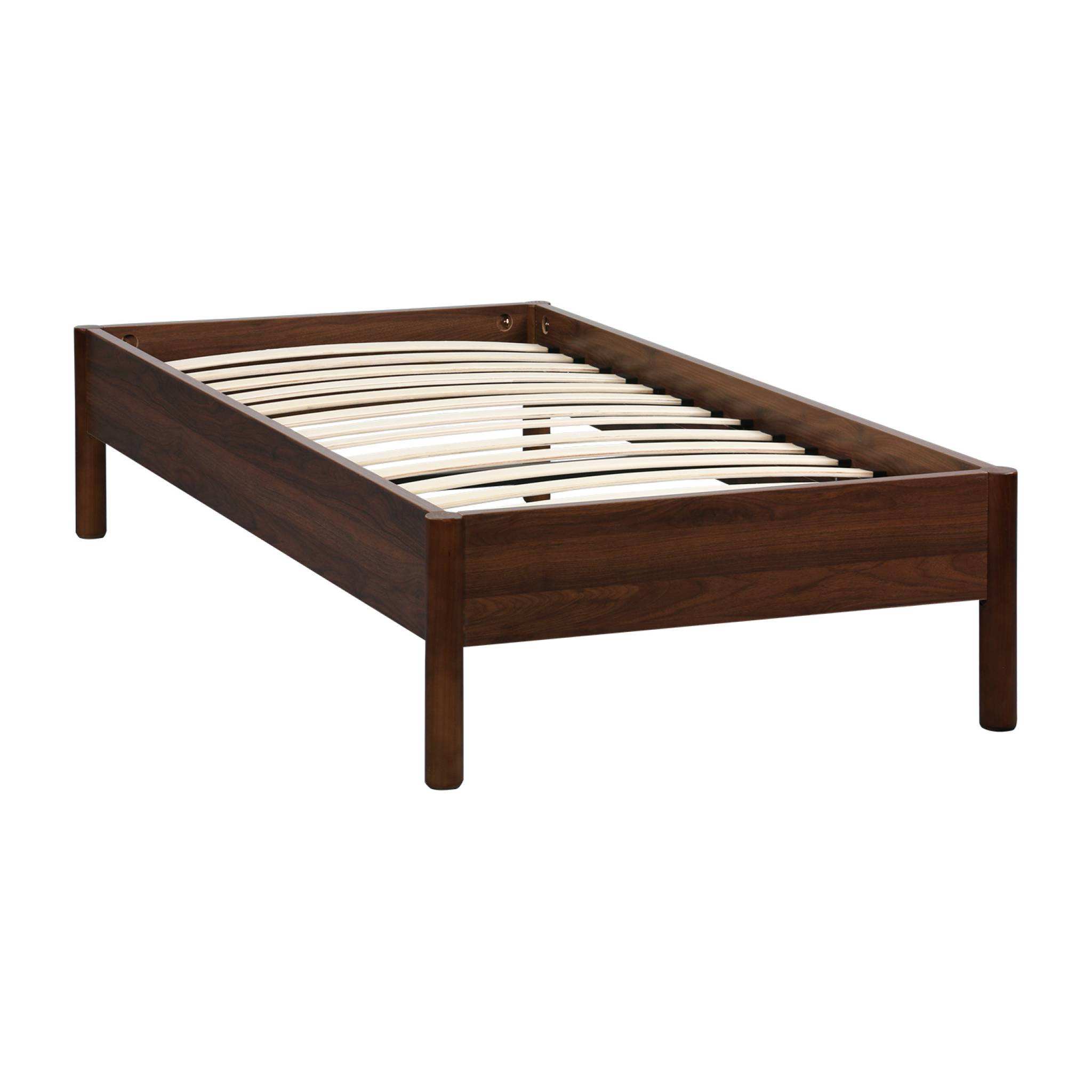 Lit avec sommier à lattes 90x190cm décor bois HARMONY, SWEEEK