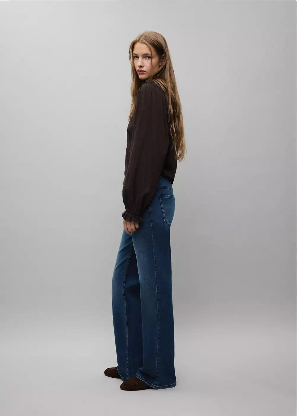 Jean low waist flare, MANGO TEEN