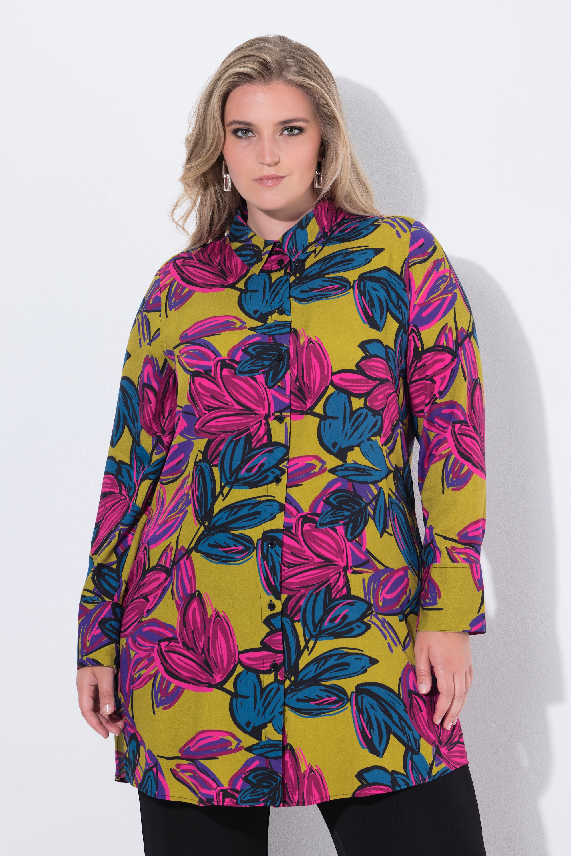Chemisier long à fleurs, ULLA POPKEN