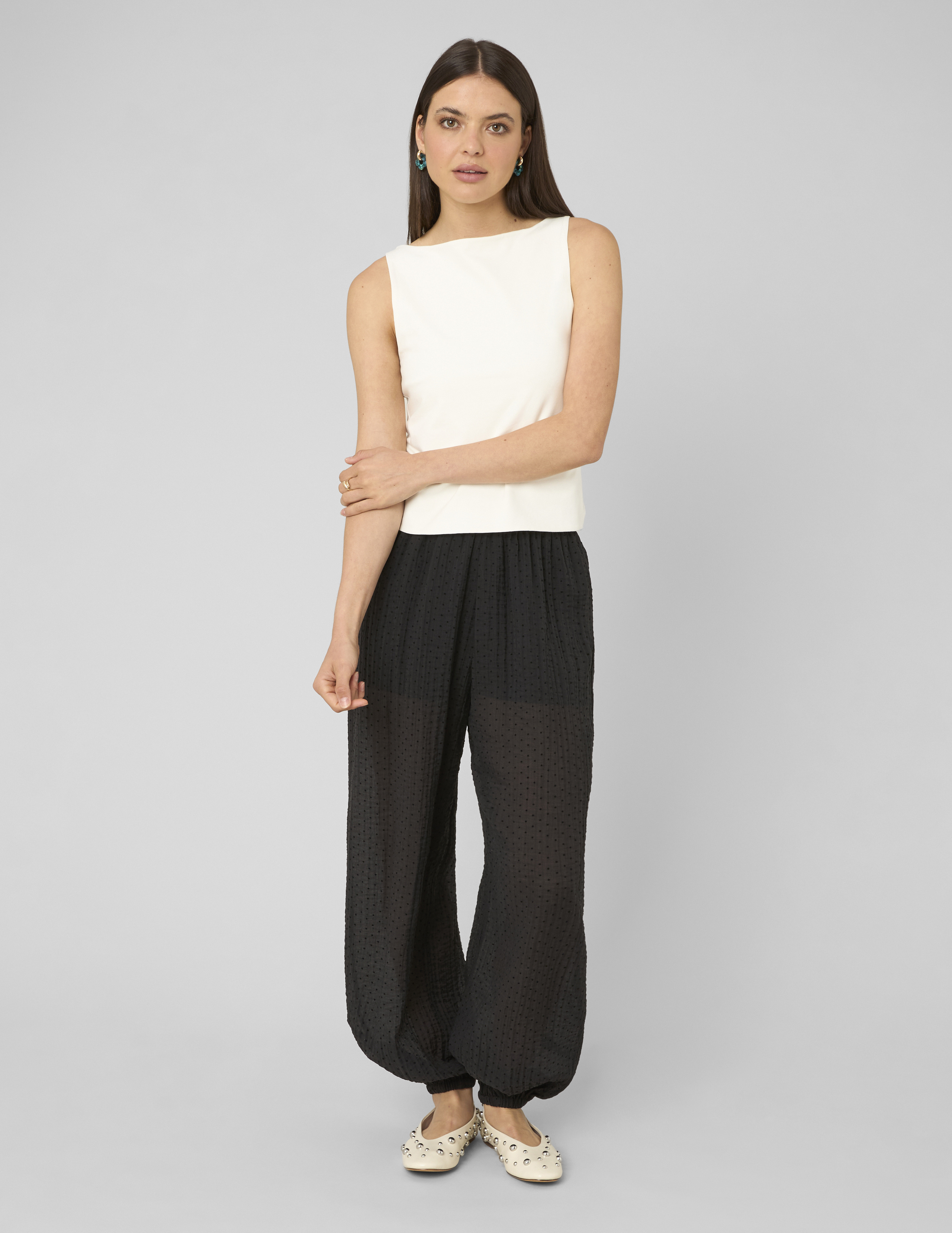 Pantalon bouffant plumetis, BZB