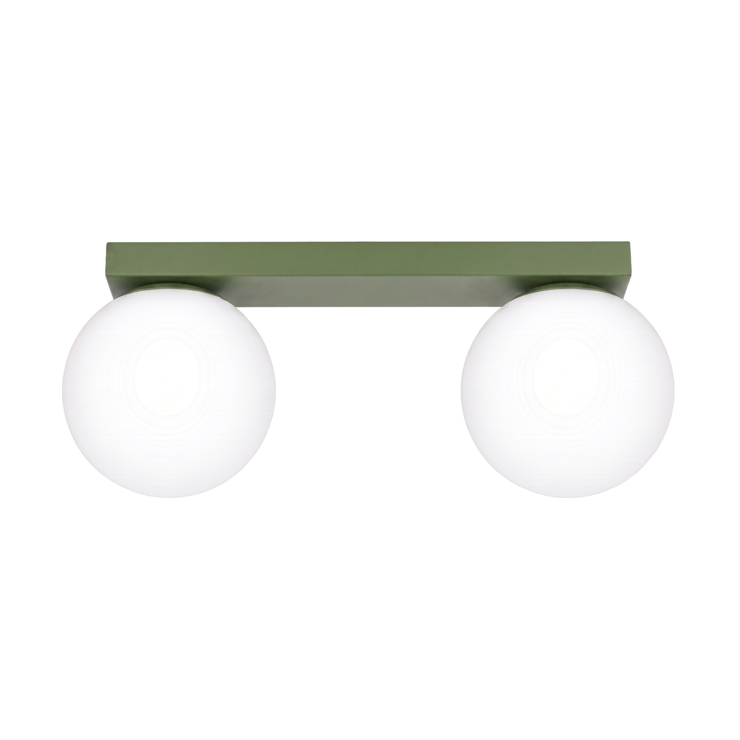 Plafonnier Acier Vert Olive G9 2 Yoli, EDEN