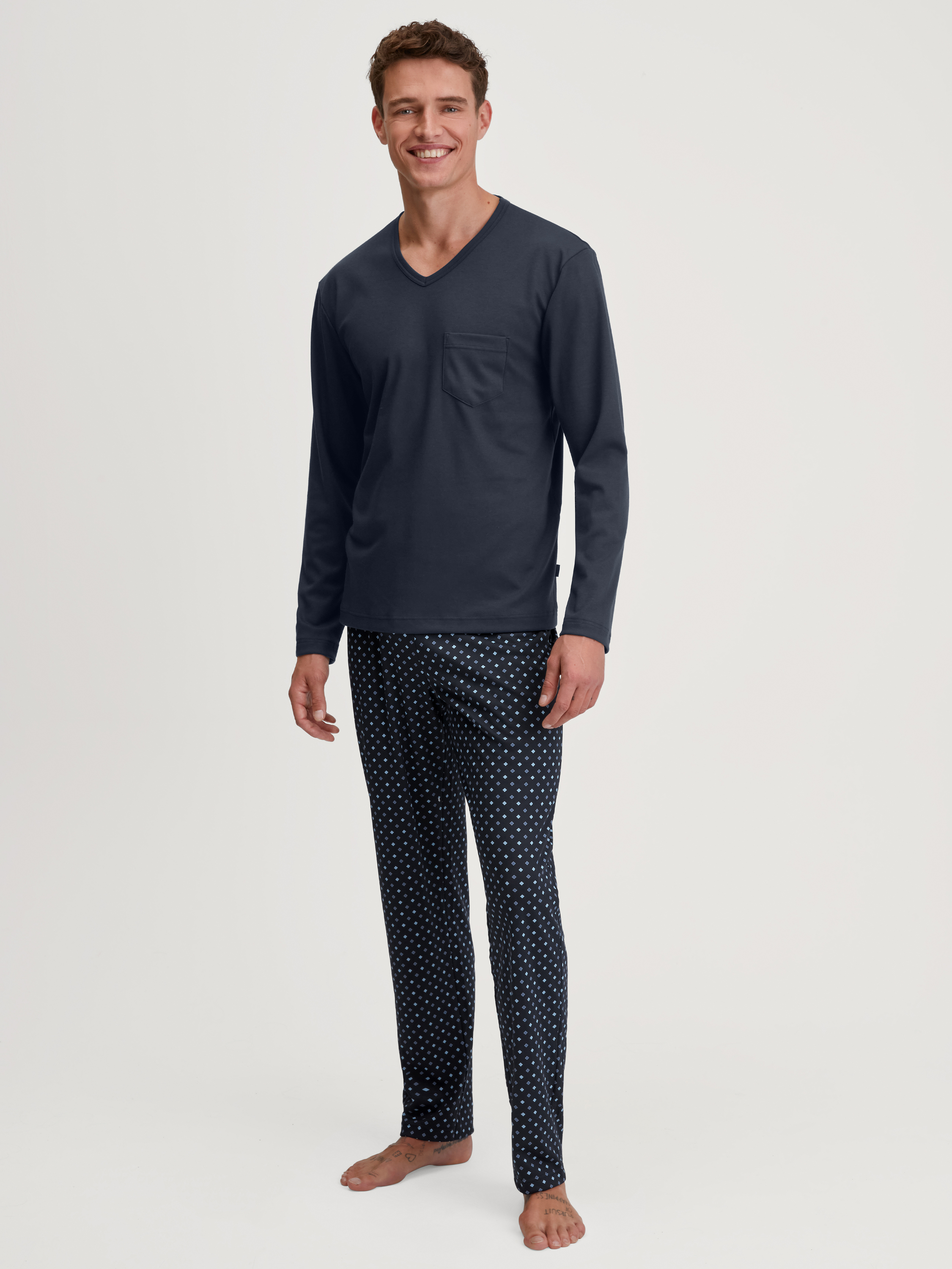 Pyjama manches longues Coton RELAX STREAMLINE, CALIDA