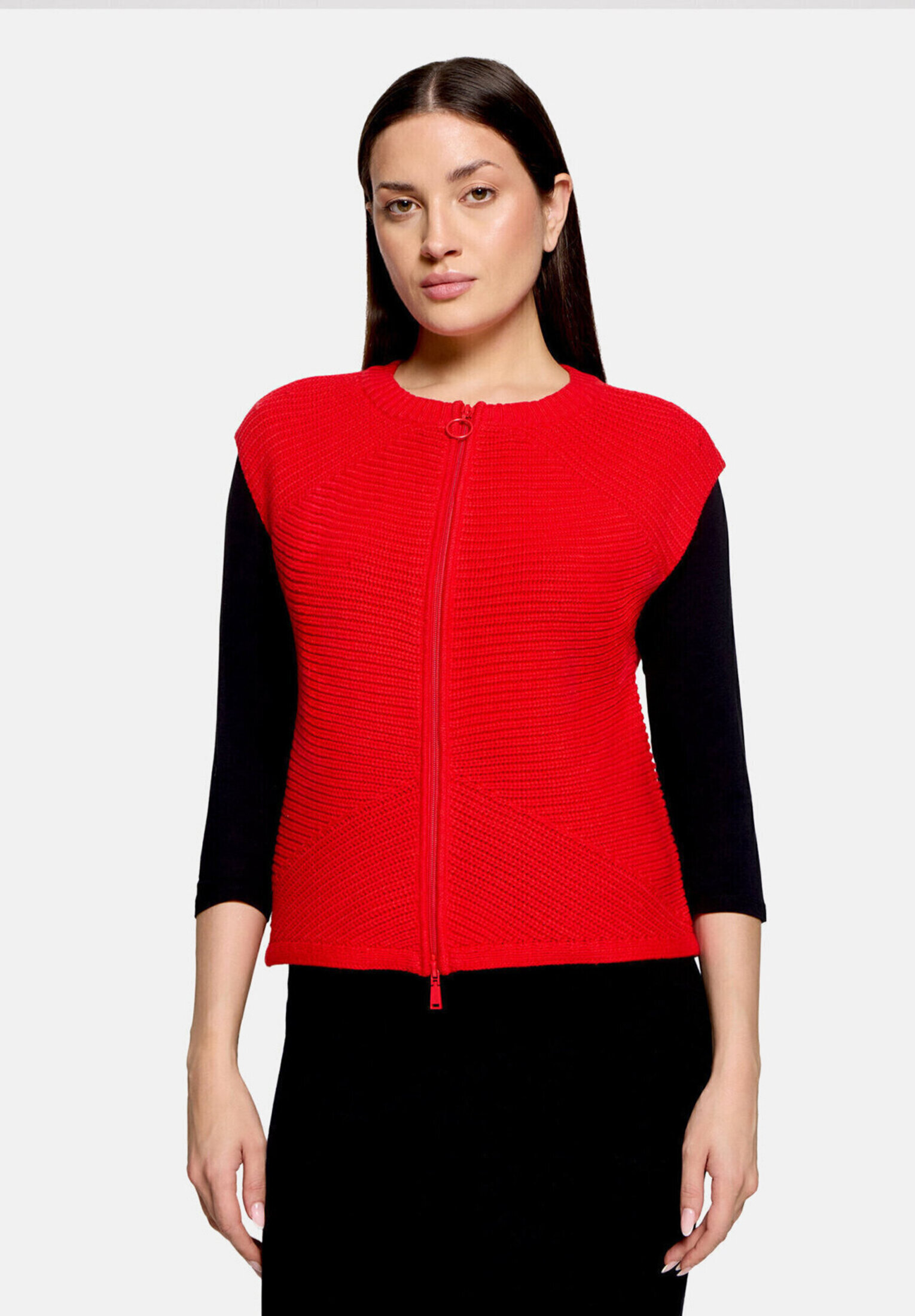 Cardigan en grosse maille sans manches, BETTY BARCLAY