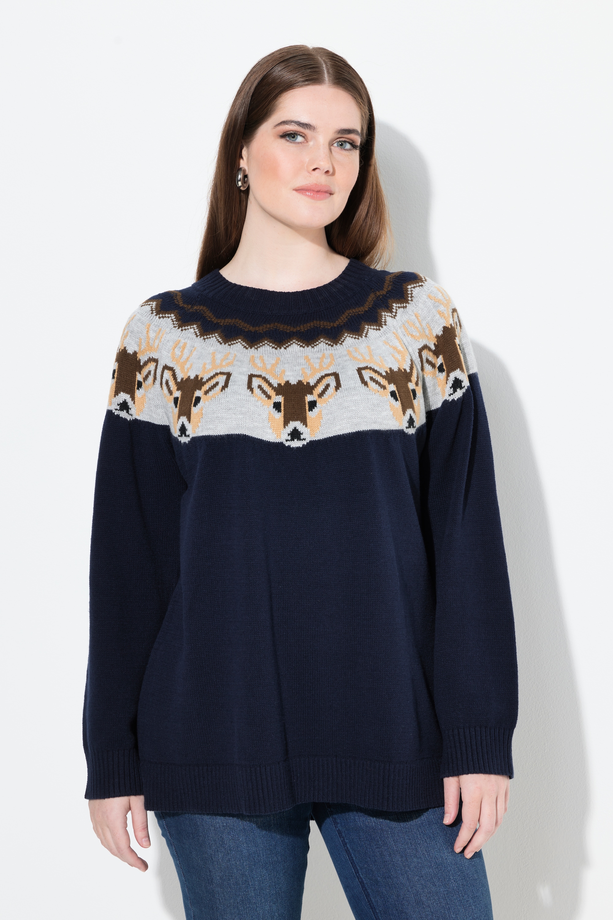 Pull norvégien, motif rennes, ULLA POPKEN