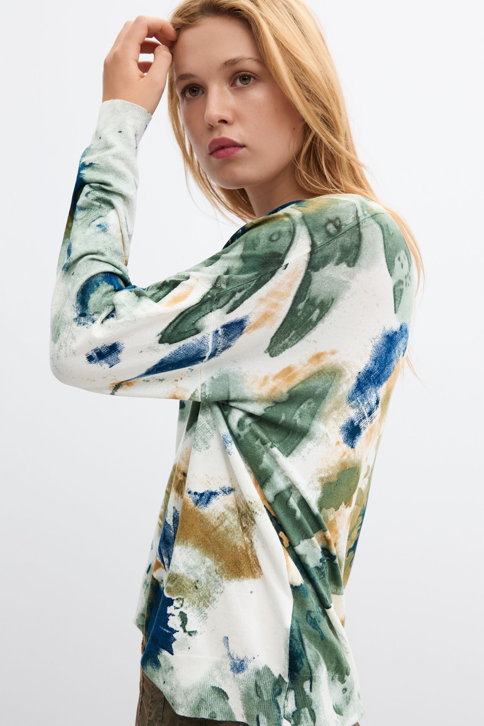 Pull fin imprimé, DESIGUAL
