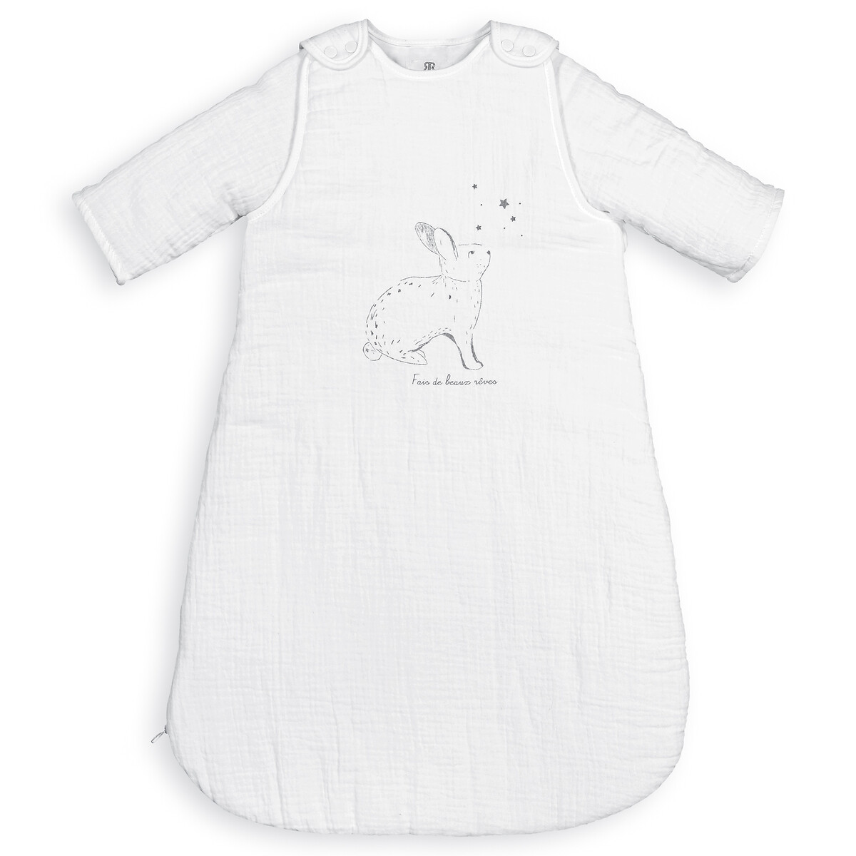Bunny Cotton Muslin 3 Tog Sleep Bag with Removable Sleeves