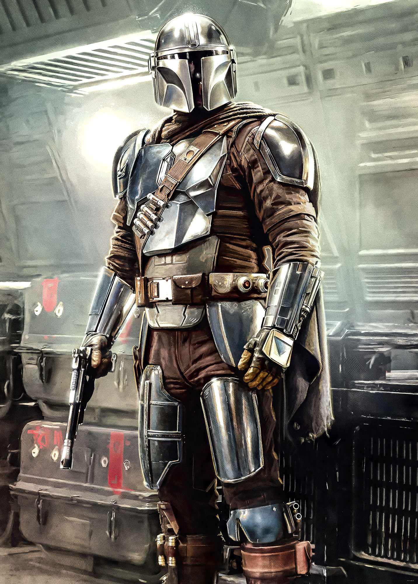 Papier peint Komar - Mandalorian Fight Posture - 200 x 280 cm, HEXOA