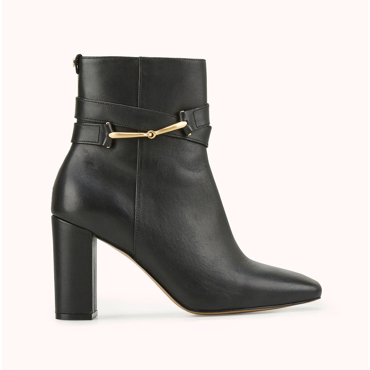 Raby leather ankle boots with heel, black, Cosmoparis | La Redoute