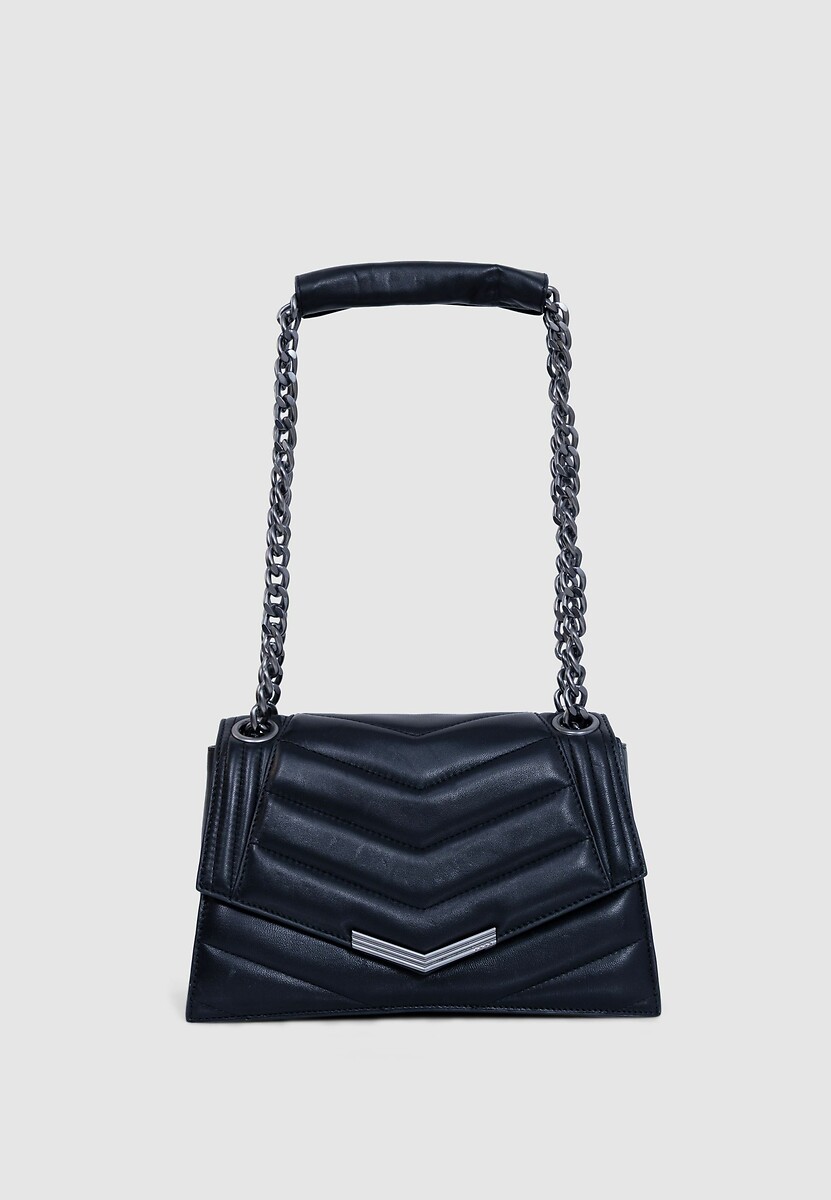 The 1 Timeless Leather Bag with Shoulder Strap, IKKS