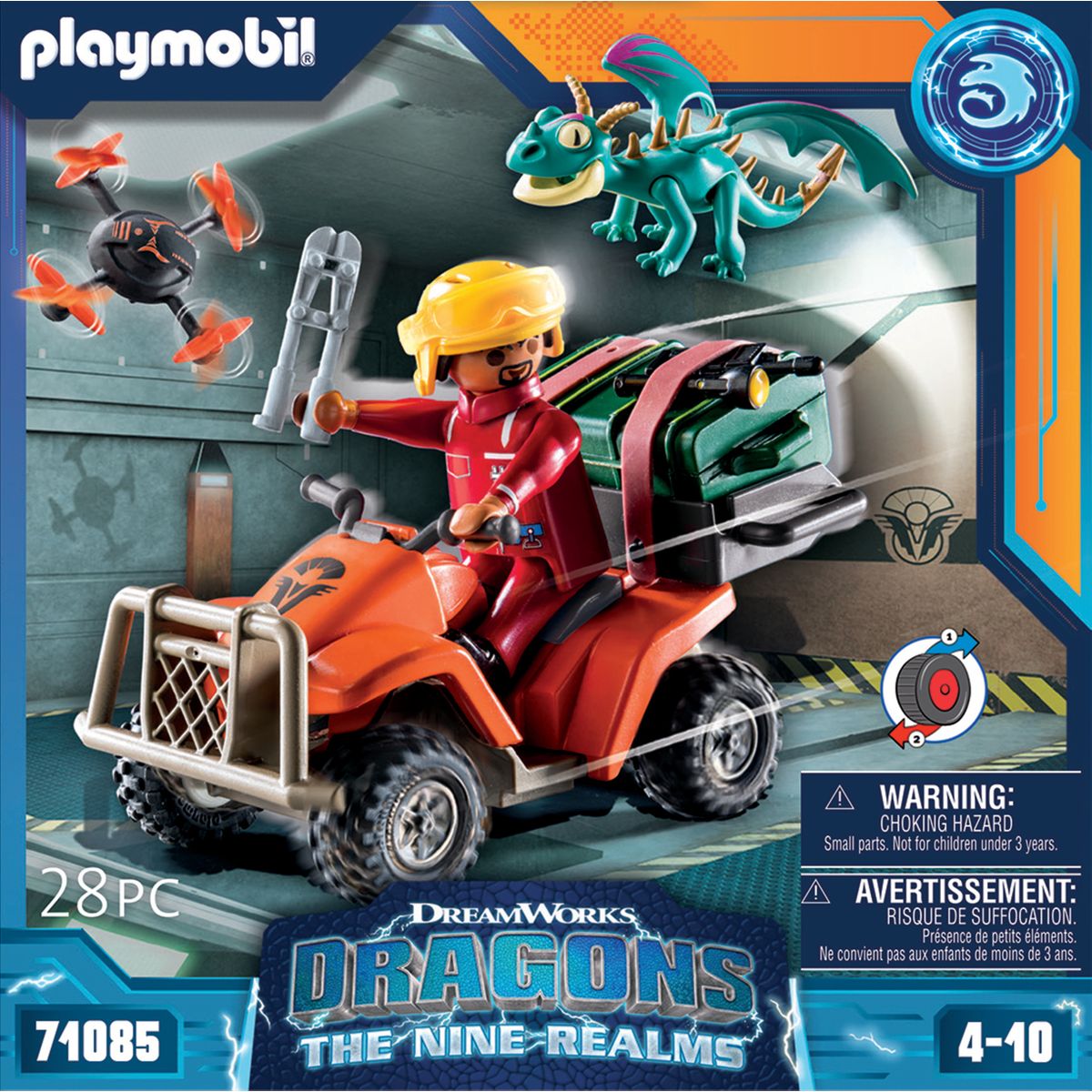 Playmobil 71085 dragons nine realms: icaris quad- - dragons nine realms -  aventure héros Playmobil