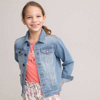 Denim Buttoned Jacket, 3-14 Years LA REDOUTE COLLECTIONS