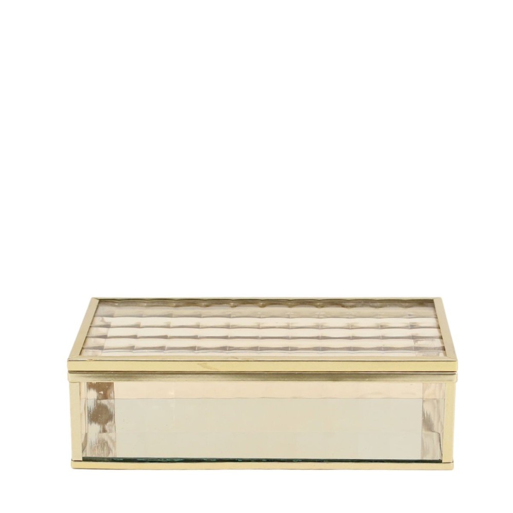 Boite en verre et métal 18x10cm, ORNAMI