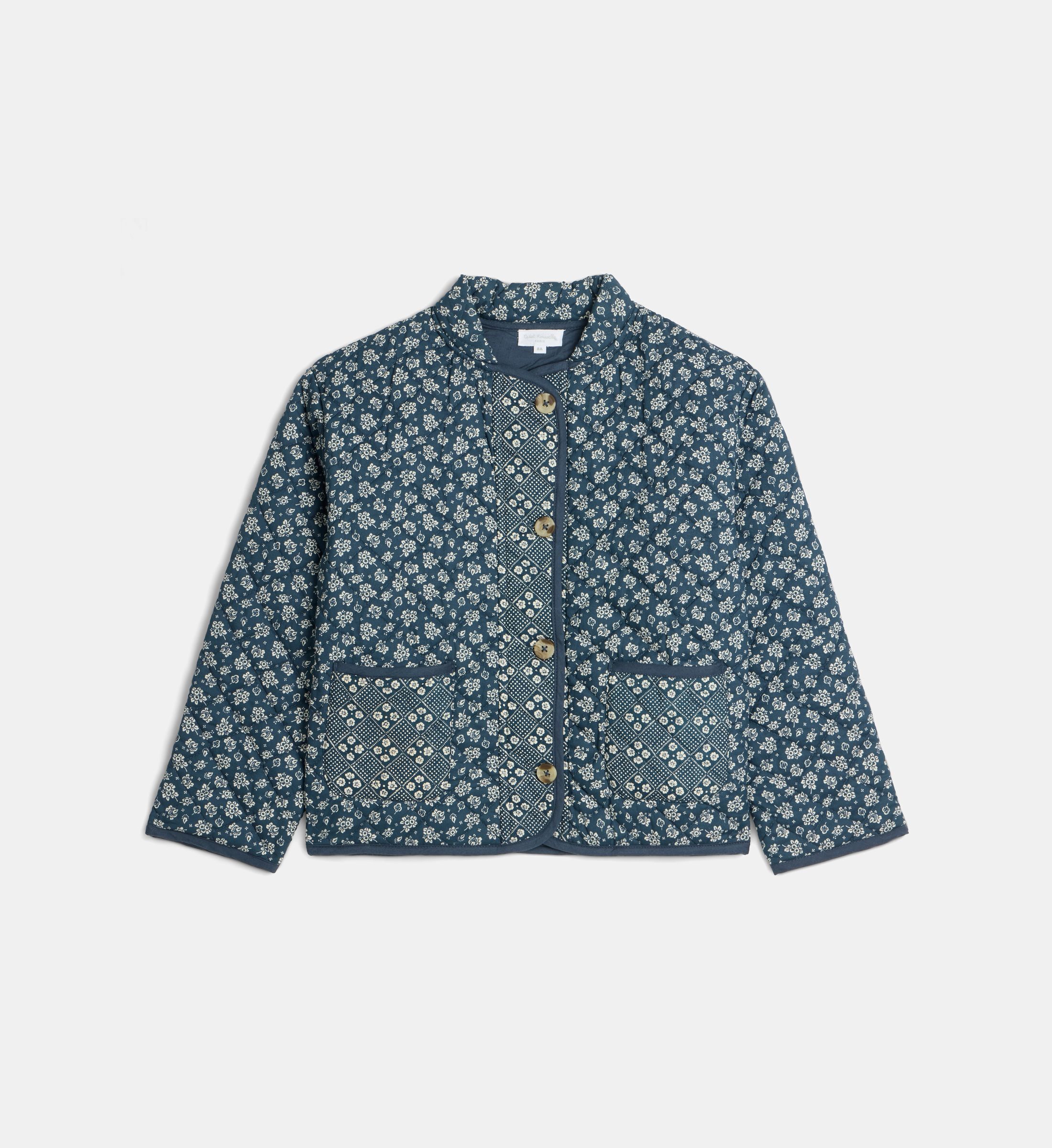 Veste matelassée talina kids florale popeline coton, CADET ROUSSELLE