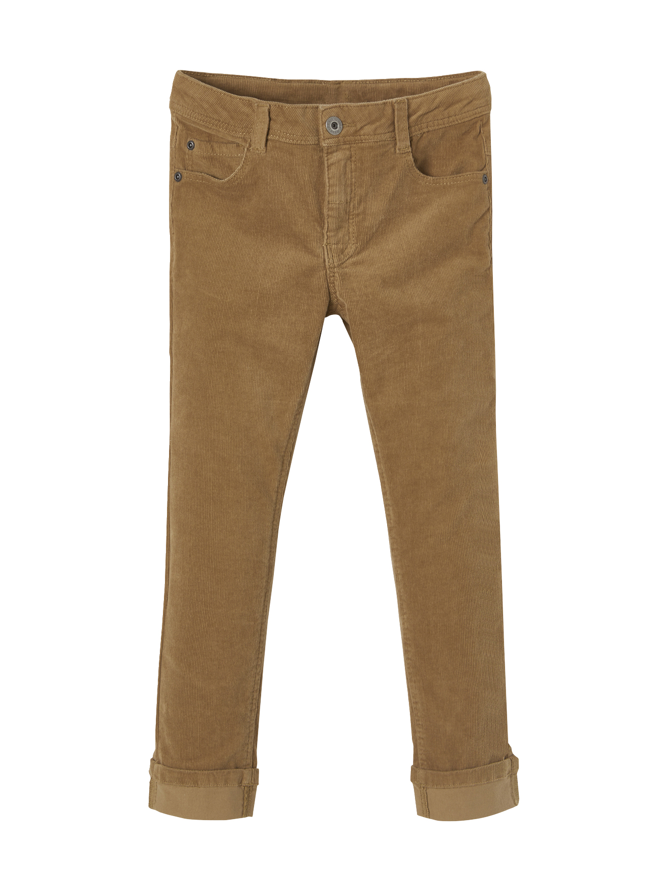 Pantalon slim velours, VERTBAUDET