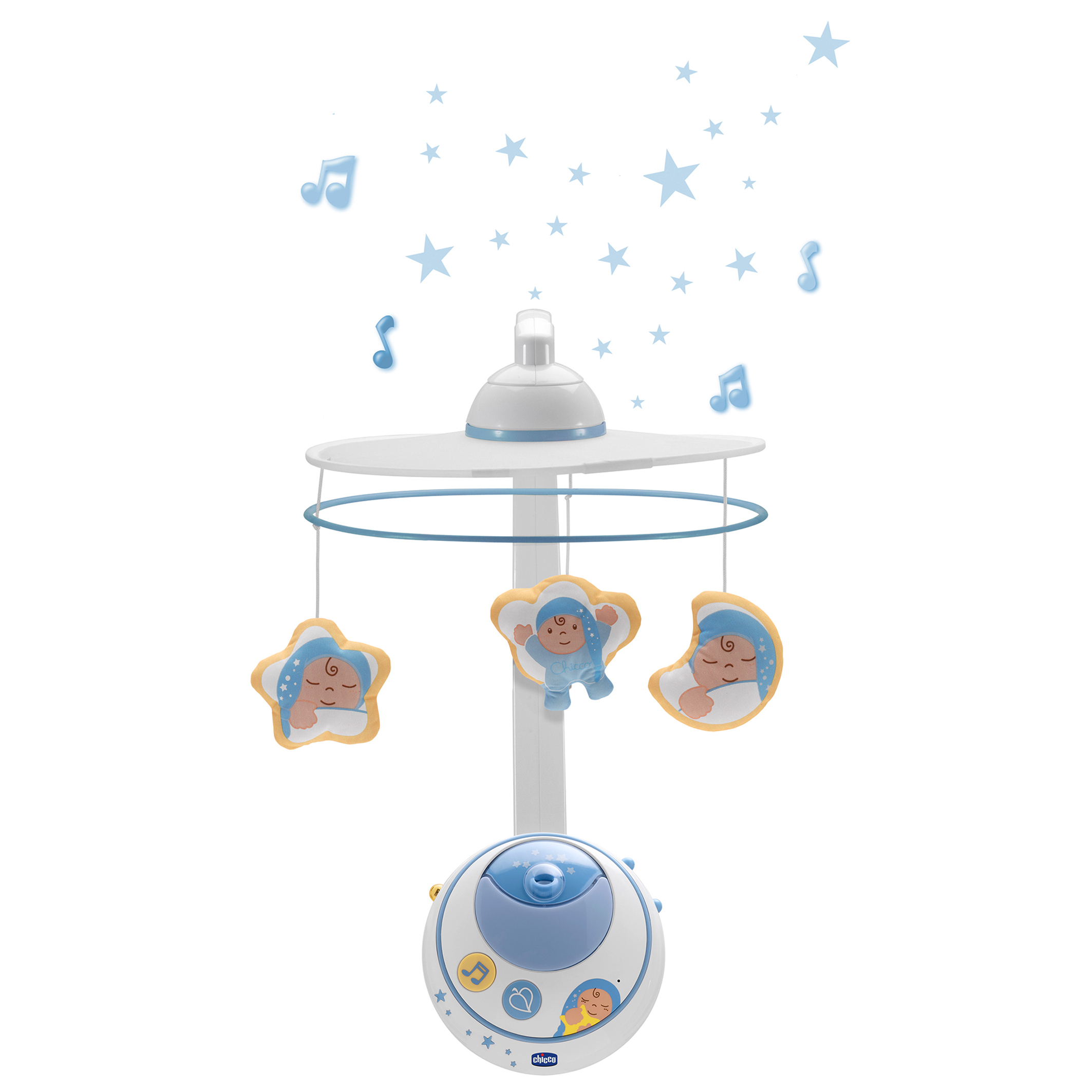 Mobile Musical Des Reves Double Projection Bleu Chicco La Redoute
