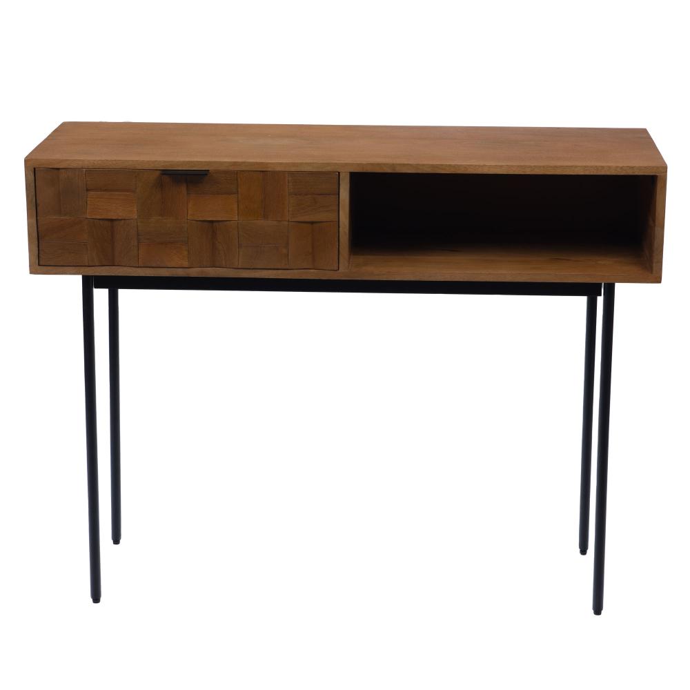 Console en manguier et métal L104 cm Arnold, AMADEUS