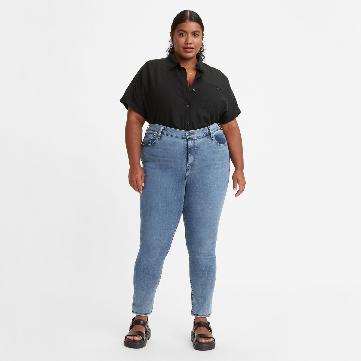 La redoute jean discount femme taille haute