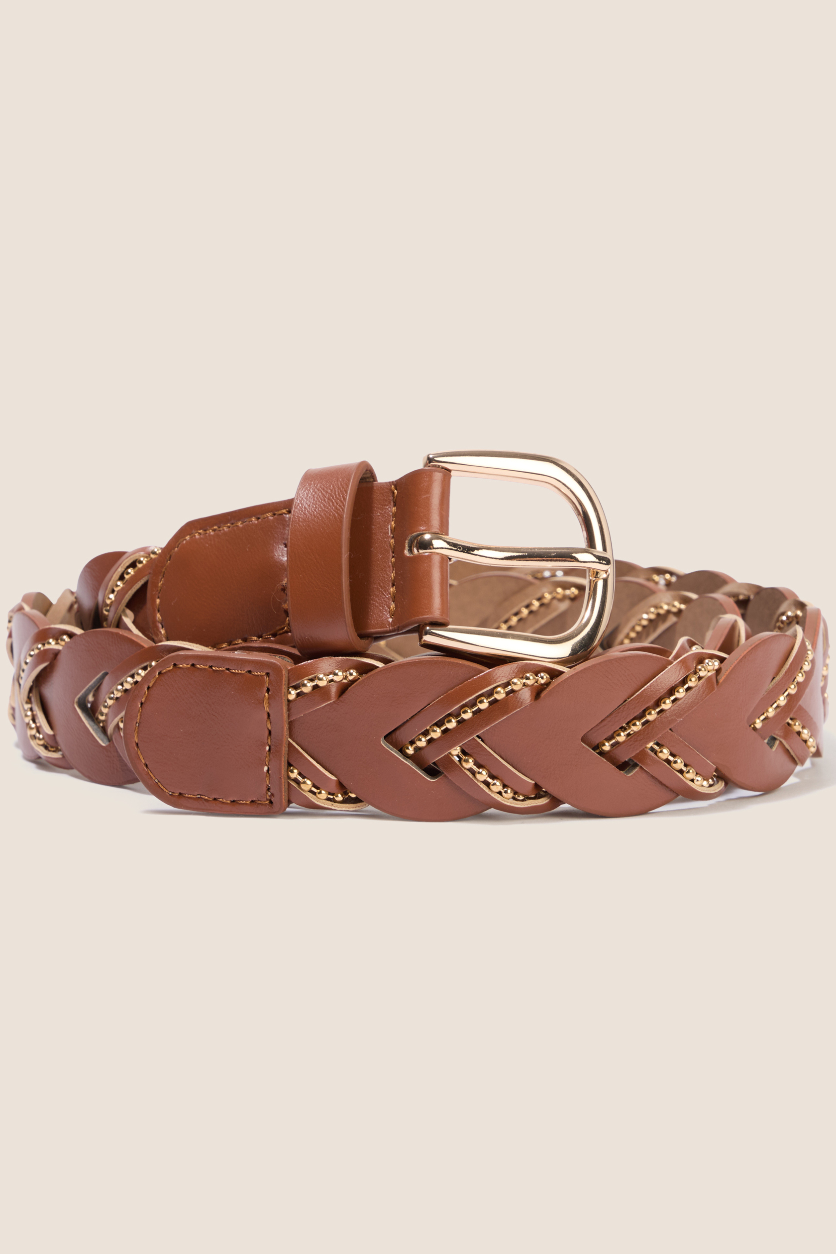 Ceinture large tressée avec chaîne, BREAL